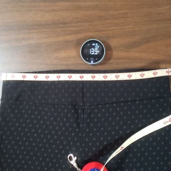 Margaret M Polka Dot Straight Leg Slimming Pants Medium - Picture 7 of 10